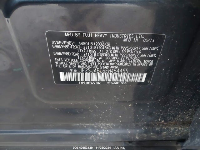 Subaru Forester 2.5i Premium 2014 JF2SJAEC6EH454455 Image 9