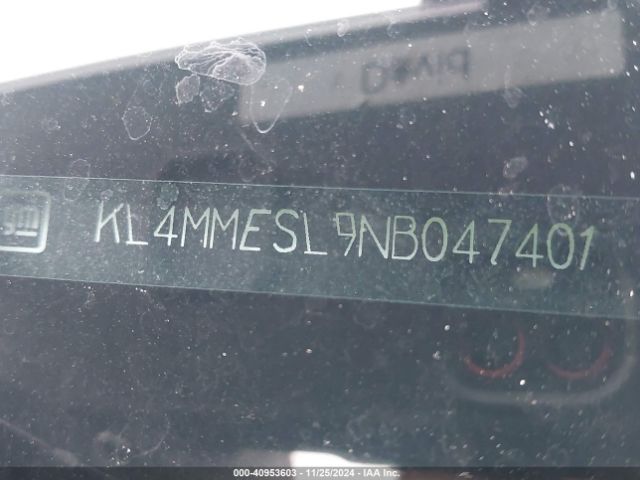 KL4MMESL9NB047401 Buick Encore Gx Awd Select