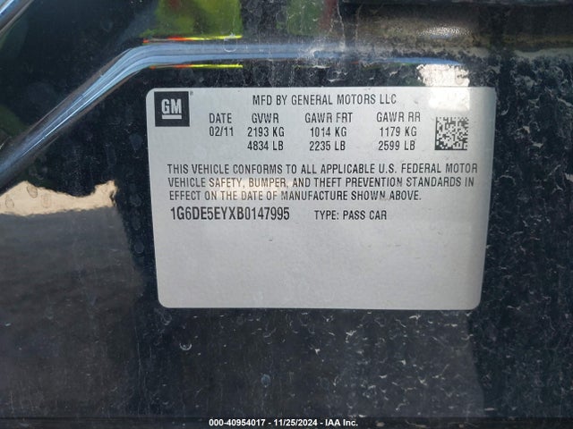 2011 CADILLAC CTS 1G6DE5EYXB0147995 Photo 8