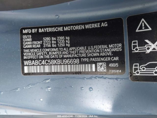 WBABC4C58KBU96698 BMW M850i Xdrive