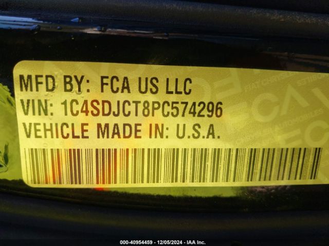 1C4SDJCT8PC574296 Dodge Durango R/t Plus Awd