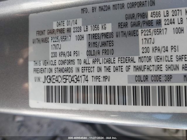 JM3KE4CY5F0434174 Mazda Cx-5 Touring