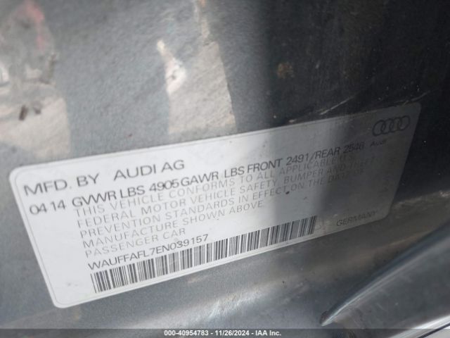 WAUFFAFL7EN039157 Audi A4 2.0t Premium