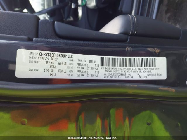 1C4RJFCM7EC298445 Jeep Grand Cherokee Overland