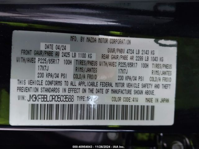 JM3KFBBL0R0503588 Mazda Cx-5 2.5 S Select