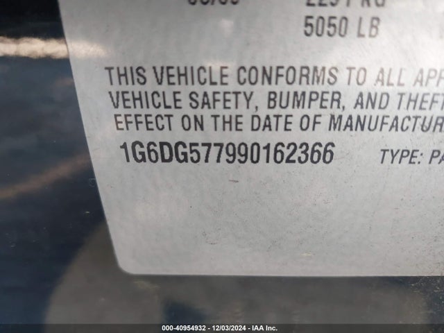 2009 CADILLAC CTS 1G6DG577990162366 Photo 8