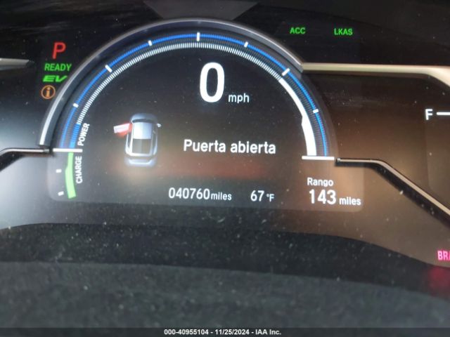 JHMZC5F13KC001610 Honda CLARITY PLUG-IN HYBRID
