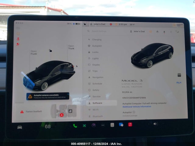 2022 TESLA MODEL 3 5YJ3E1EB9NF121889 Photo 6