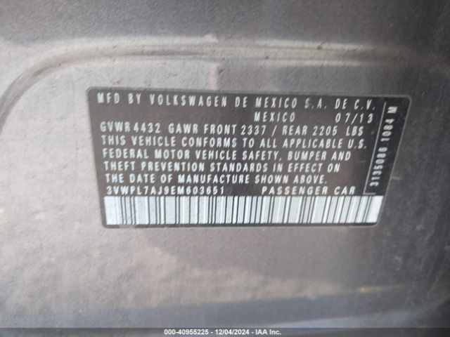 3VWPL7AJ9EM603651 Volkswagen Jetta Sportwagen 2.0l Tdi