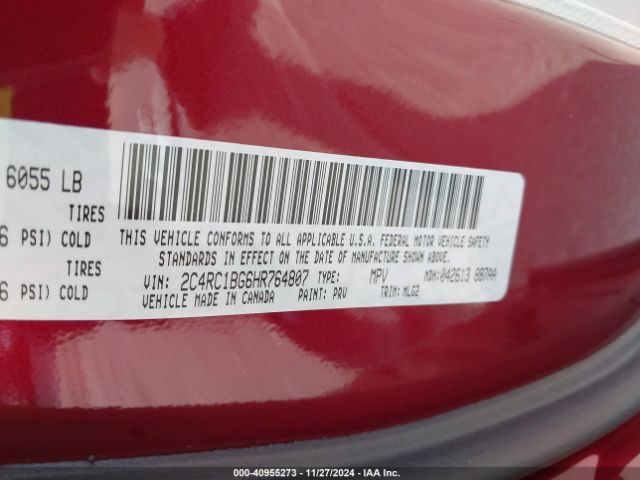 2C4RC1BG6HR764807 Chrysler Pacifica Touring-l