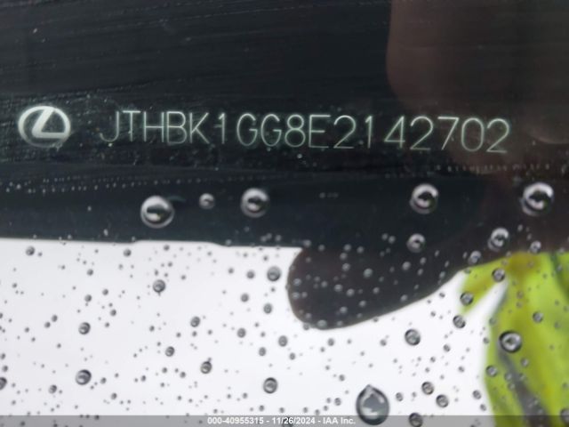 JTHBK1GG8E2142702 Lexus ES 350