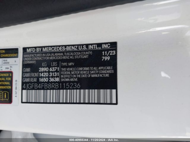4JGFB4FB8RB115236 Mercedes-Benz Gle 350 4matic