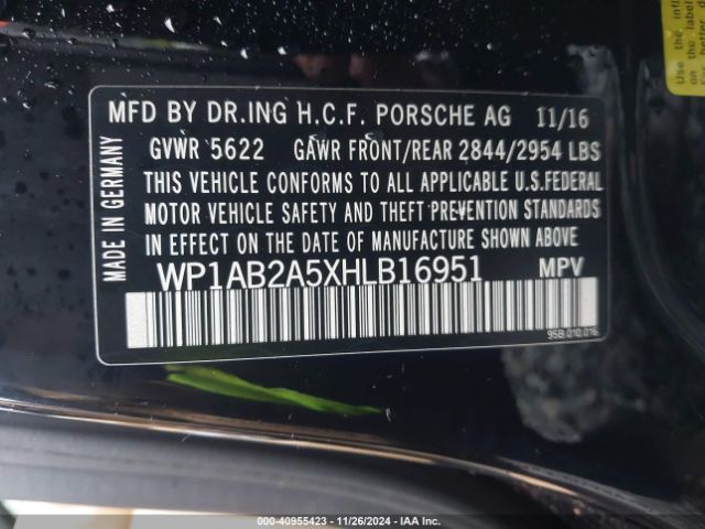WP1AB2A5XHLB16951 Porsche MACAN S