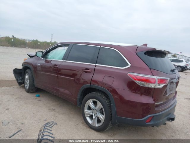 5TDDCRFH5ES004477 Toyota Highlander Hybrid Limited