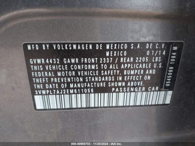 3VWPL7AJ2EM611056 Volkswagen Jetta Sportwagen 2.0l Tdi