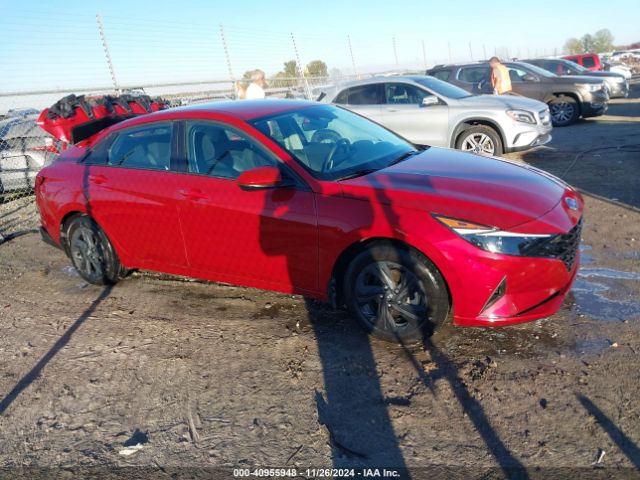 KMHLM4AJ1PU081847 Hyundai Elantra Hybrid Blue