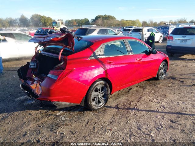 KMHLM4AJ1PU081847 Hyundai Elantra Hybrid Blue