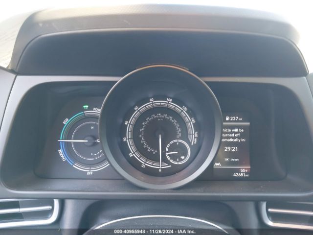 KMHLM4AJ1PU081847 Hyundai Elantra Hybrid Blue