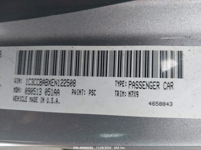 Chrysler 200 LX 2014 1C3CCBABXEN122508 Image 9