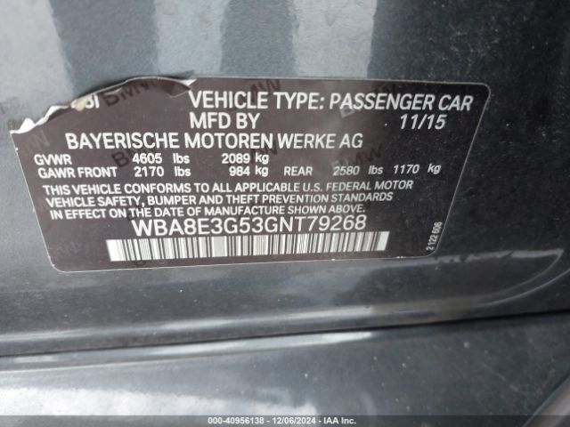 WBA8E3G53GNT79268 BMW 328i Xdrive