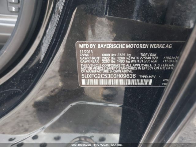 5UXFG2C53E0H09636 BMW X6 Xdrive35i