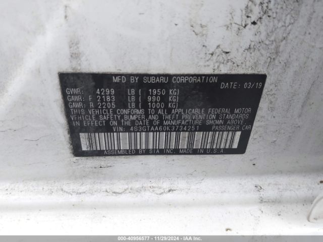 4S3GTAA60K3734251 Subaru Impreza 2.0i