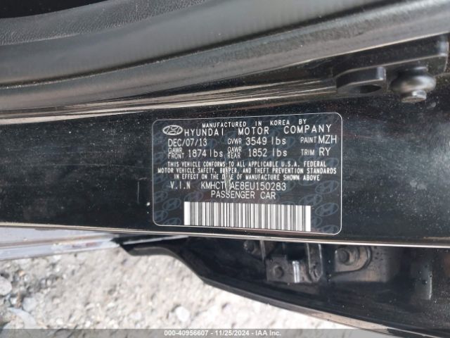 KMHCT5AE8EU150283 Hyundai ACCENT GS
