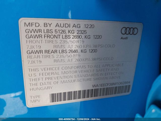 2021 AUDI Q3 WA1EECF38M1062864 Photo 8