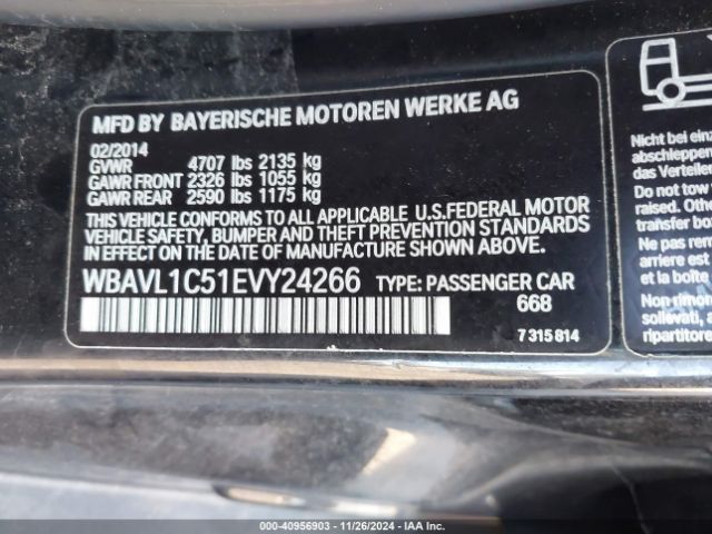 WBAVL1C51EVY24266 BMW X1 Xdrive28i