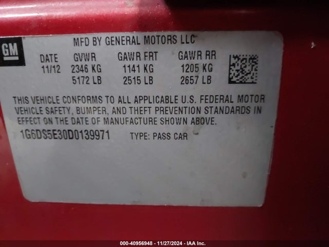 2013 CADILLAC CTS 1G6DS5E30D0139971 Photo 8