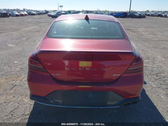 KMTG34TA0PU127367 Genesis G70 2.0t Awd