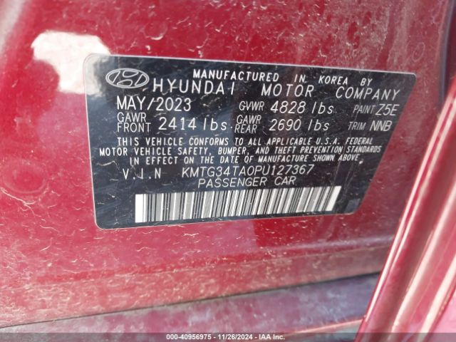 KMTG34TA0PU127367 Genesis G70 2.0t Awd