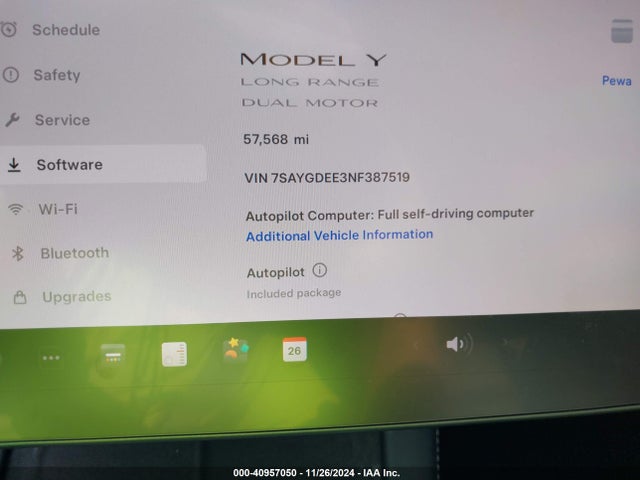 2022 TESLA MODEL Y 7SAYGDEE3NF387519 Photo 6
