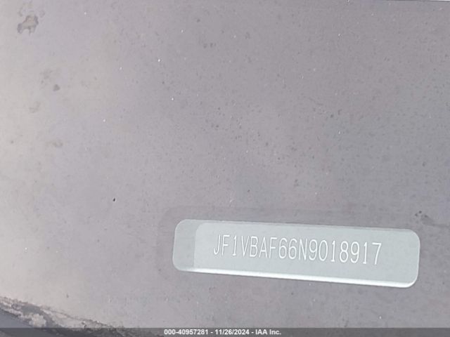 JF1VBAF66N9018917 Subaru Wrx Premium