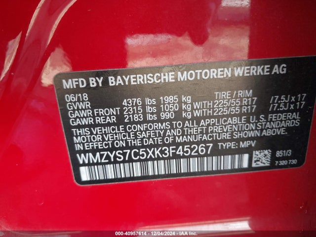 2019 MINI COUNTRYMAN WMZYS7C5XK3F45267 Photo 8