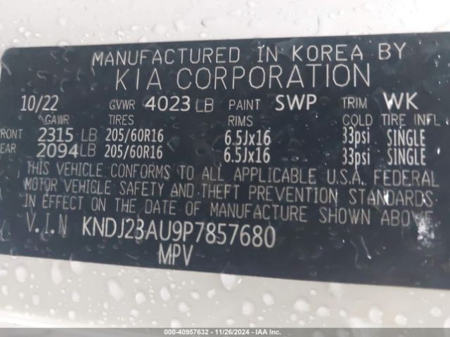 KNDJ23AU9P7857680 KIA SOUL LX