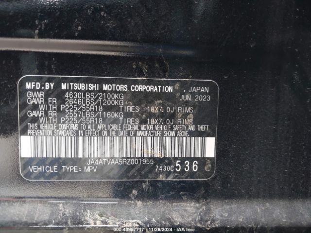 2024 MITSUBISHI ECLIPSE CROSS JA4ATVAA5RZ001955 Photo 8