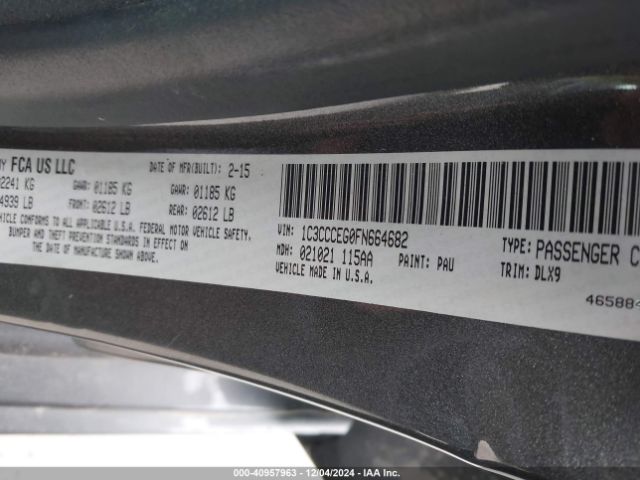 1C3CCCEG0FN664682 Chrysler 200 C