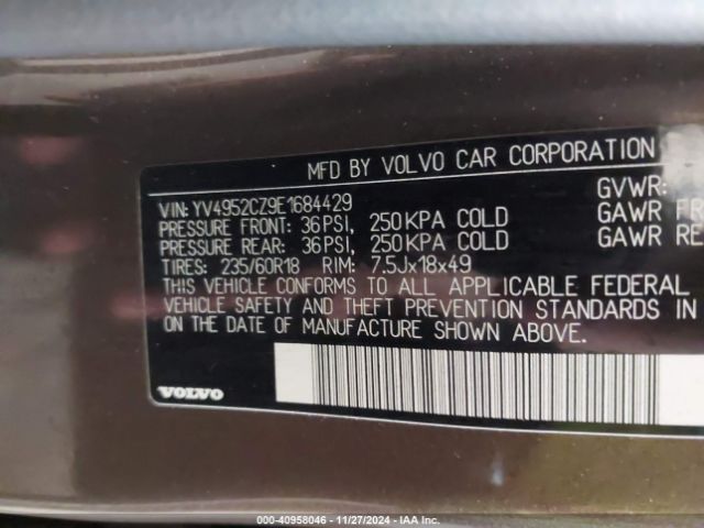 YV4952CZ9E1684429 Volvo XC90 3.2