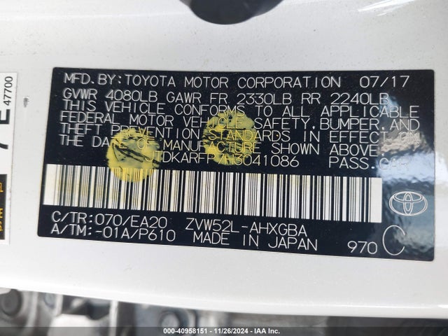 Toyota Prius Prime Advanced 2017 JTDKARFP7H3041086 Image 9
