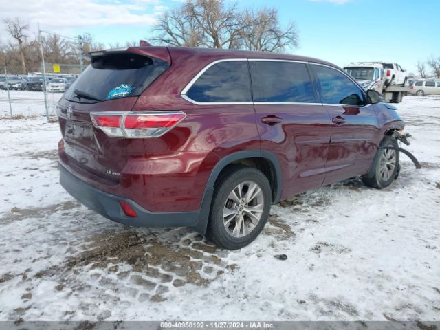 5TDBKRFHXGS257565 Toyota Highlander Le Plus V6