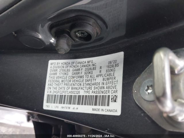 2HGFC2F67LH562326 Honda Civic Lx