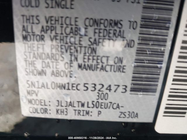5N1AL0MN1EC532473 Infiniti QX60