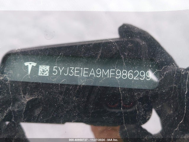 2021 TESLA MODEL 3 5YJ3E1EA9MF986299 Photo 8