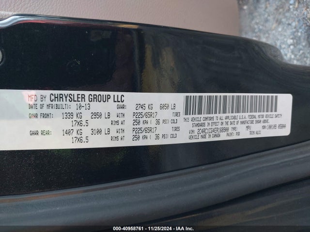 2C4RC1CG4ER168900 Chrysler Town & Country Touring-l