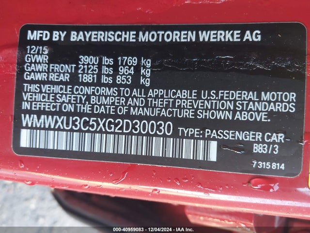 2016 MINI HARDTOP WMWXU3C5XG2D30030 Photo 8