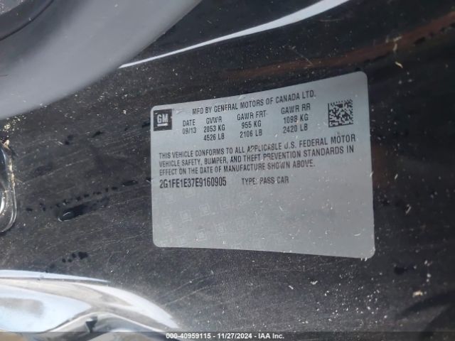 2G1FE1E37E9160905 Chevrolet Camaro 1ls