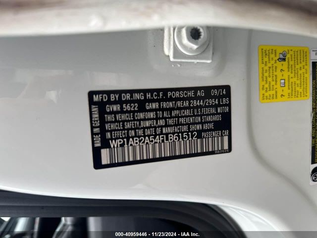 WP1AB2A54FLB61512 Porsche MACAN S