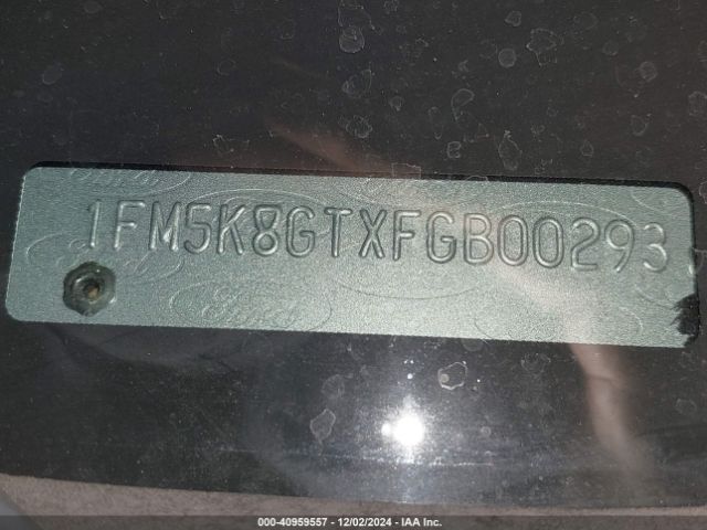 1FM5K8GTXFGB00293 Ford EXPLORER SPORT