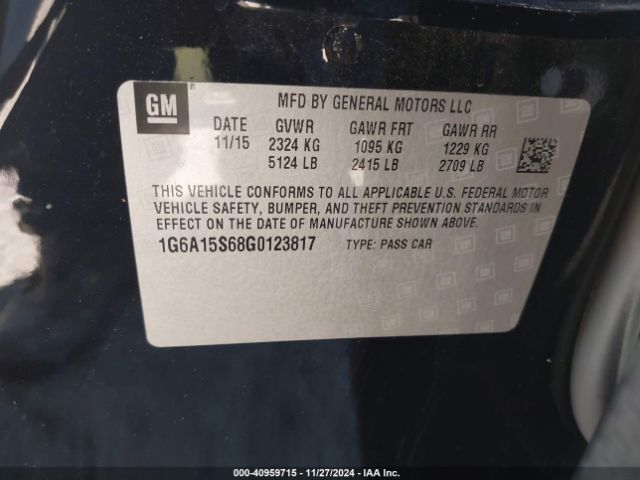 1G6A15S68G0123817 Cadillac CTS-V